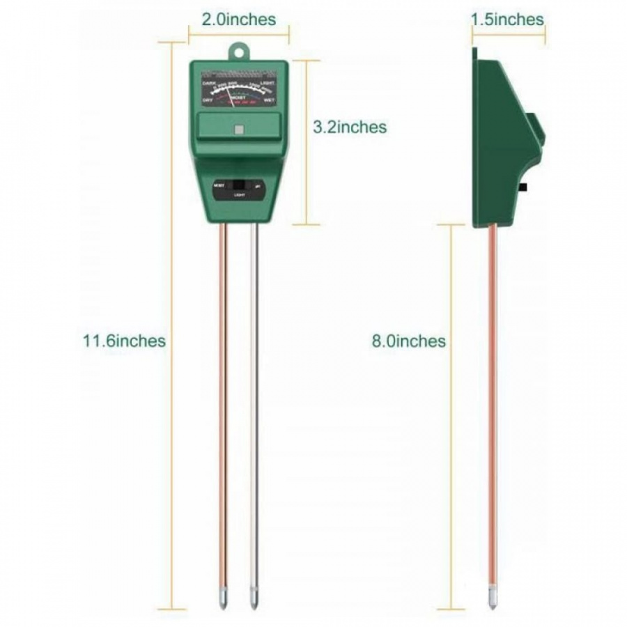 Измеритель влажности кислотности и освещенности почвы PARK 006392