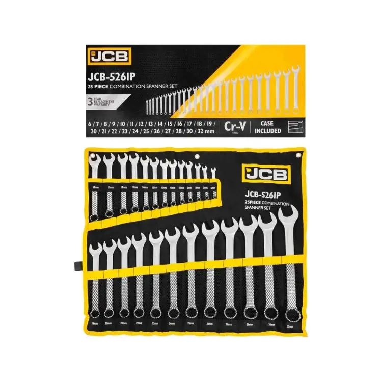 Комбинированные ключи JCB JCB-5261P(57166) Комбинированные ключи JCB JCB-5261P(57166)