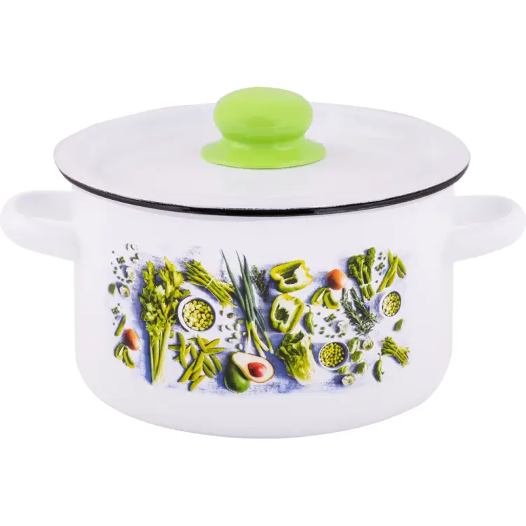 Цилиндрическая эмалированная кастрюля appetite Свежая зелень 1с16с/1 Свежая Цилиндрическая эмалированная кастрюля appetite Свежая зелень 1с16с/1 Свежая