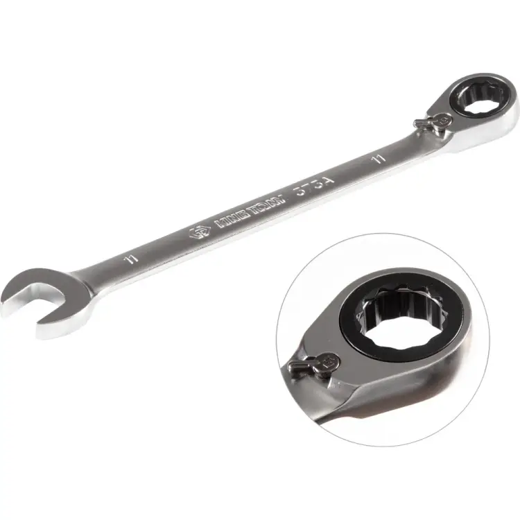 Комбинированный ключ трещоточный KING TONY 373A11M