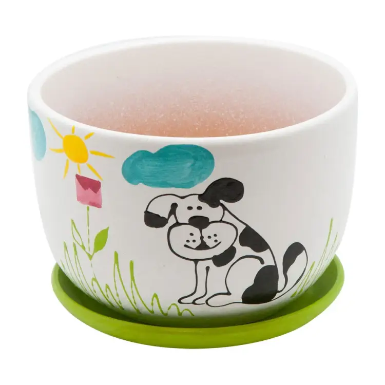 Керамический горшок Вещицы собака BH-10-4