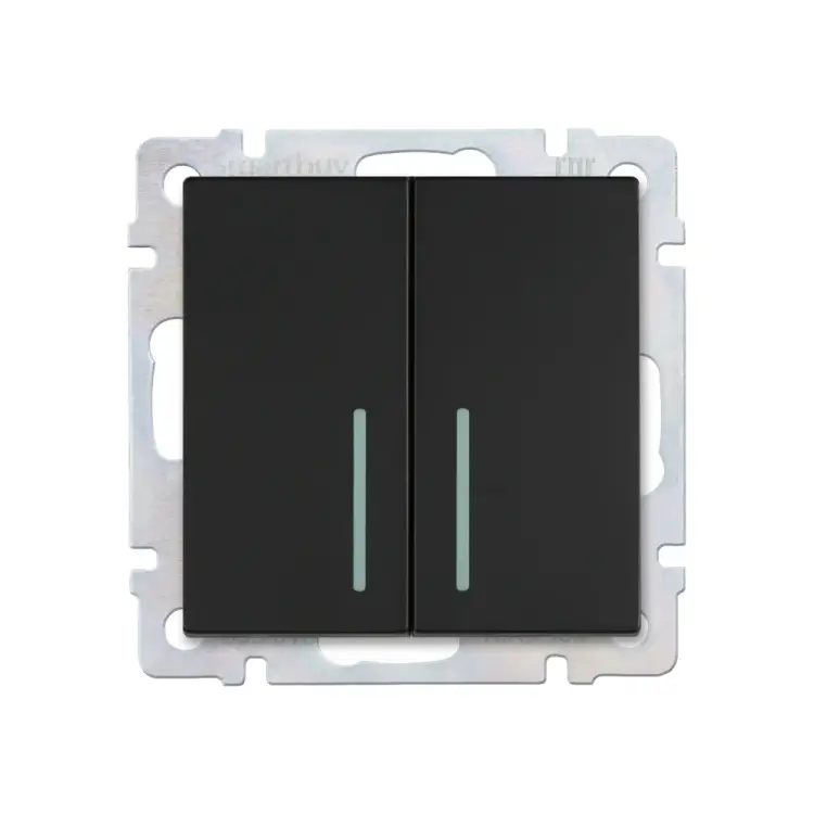 Проходной двухклавишный выключатель Smartbuy Нептун SBE-05b-10-SW22-1