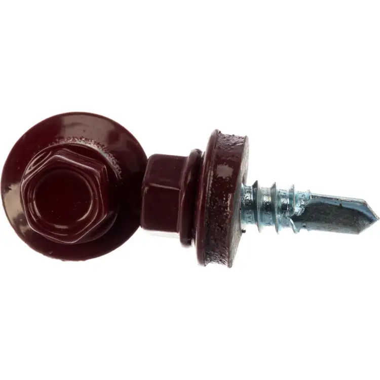 Кровельный саморез Госкреп 55х19 RAL 3005 красное вино 10 шт. КР.192909