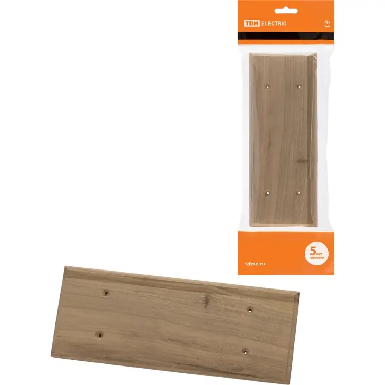 Универсальная деревянная накладка на бревно TDM ELECTRIC НБУ 1Пх3 240 мм, под покраску SQ1821-0319