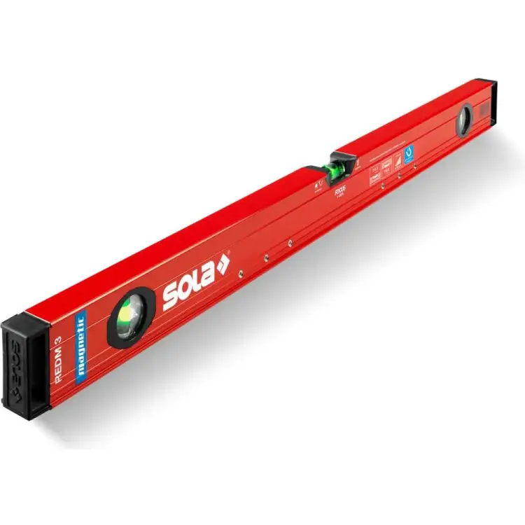 Уровень SOLA RED M 3 80, L=80 см, 3 глазка, точн. 0,3 мм/м 01813101