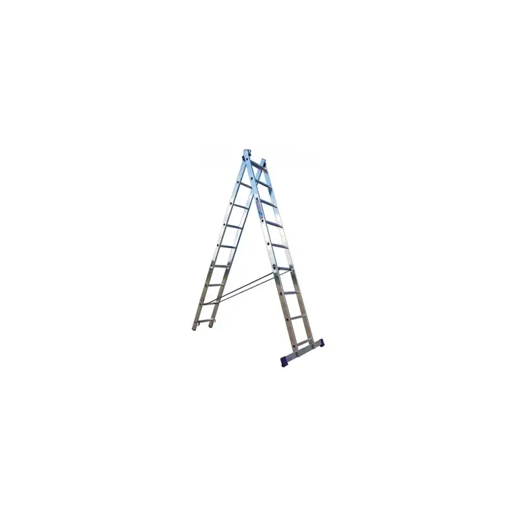 Универсальная алюминиевая двухсекционная лестница РемоКолор 63-2-011
