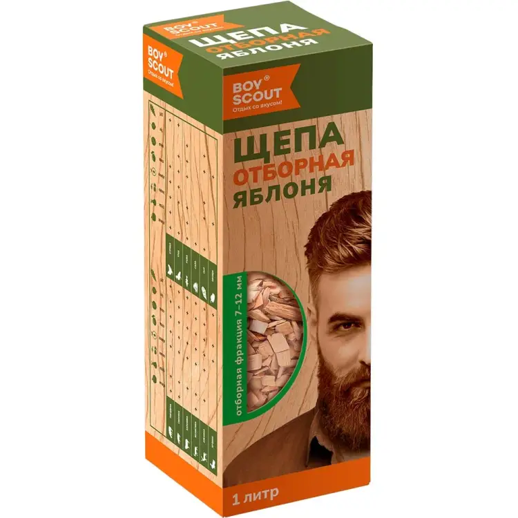 Щепа для копчения BOYSCOUT Яблоня 61056 Щепа для копчения BOYSCOUT Яблоня 61056