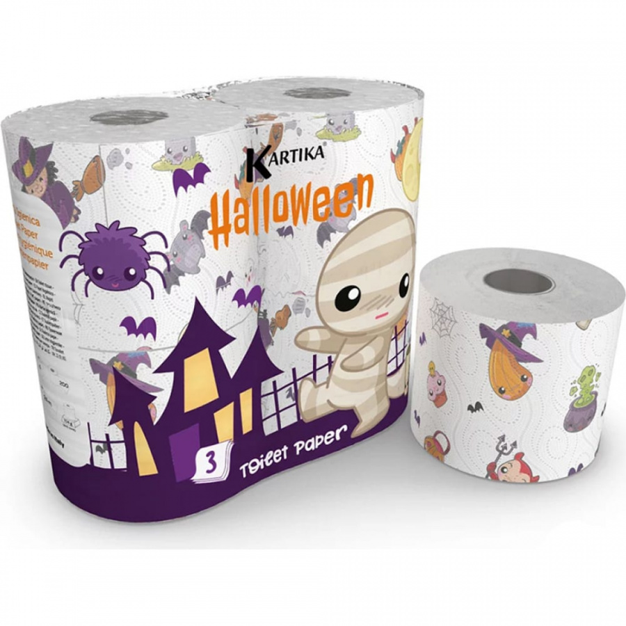 Туалетная бумага WORLD CART Helloween Kartika Collection