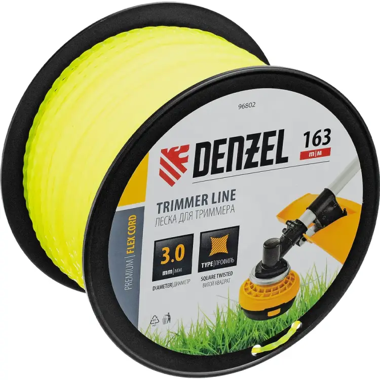 Леска для триммера Denzel FLEX CORD 96802