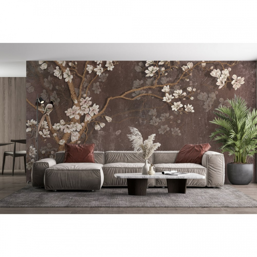 Флизелиновые фотообои PRIMAVERA Птицы на ветвях