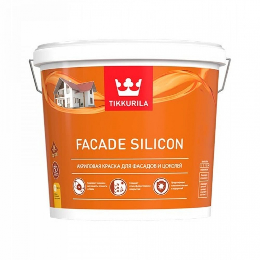 Акриловая краска для фасадов и цоколей Tikkurila Facade Silicon