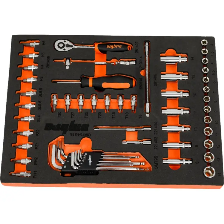 Набор торцевых головок Ombra OMT54STE 56136