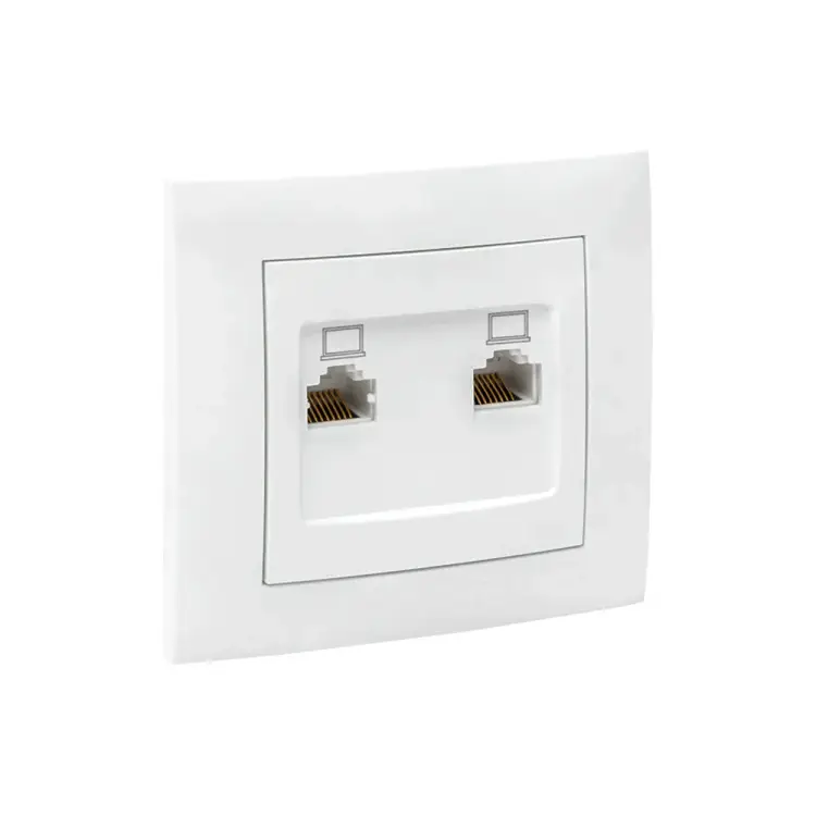 Двухместная компьютерная розетка EKF Валенсия PROxima EWK02-035-10