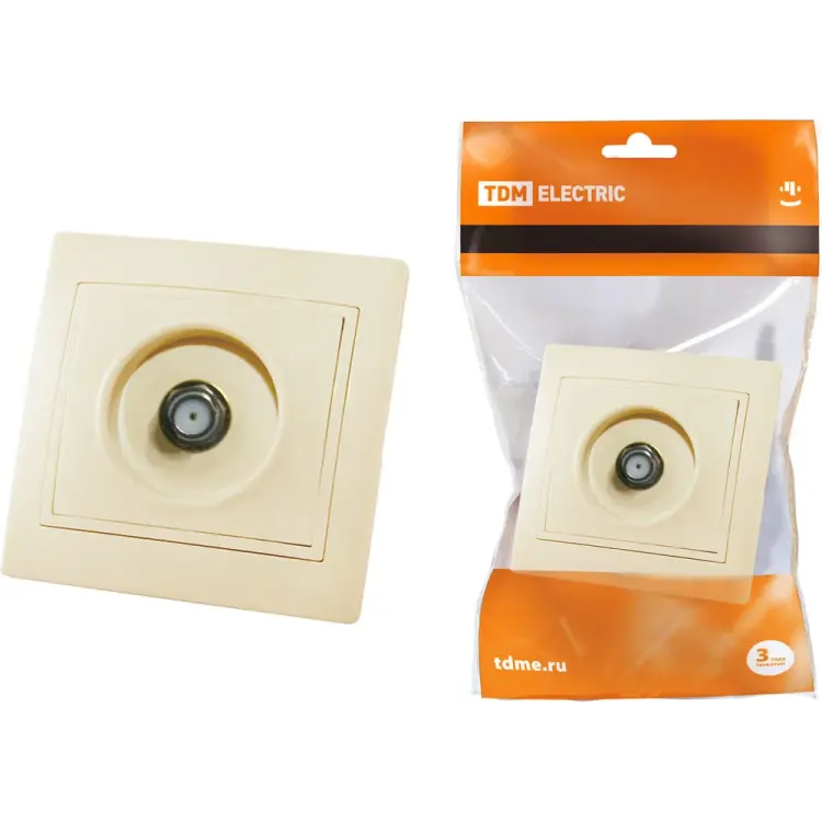 Телевизионная розетка TDM ELECTRIC F SAT SQ1814-0132