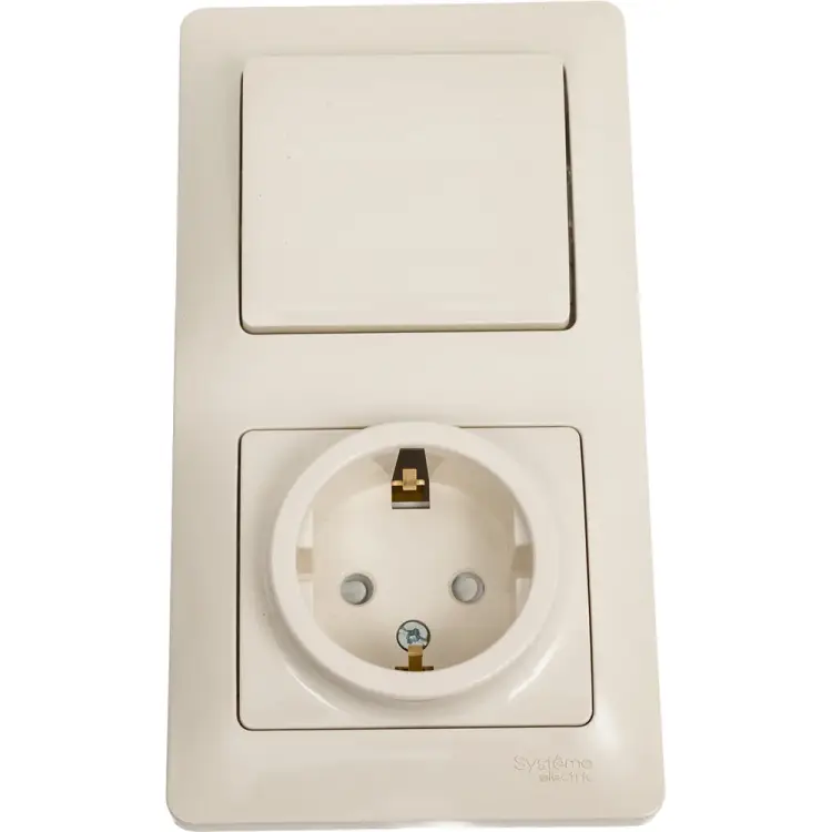 Розетка и выключатель Systeme Electric Glossa GSL000270