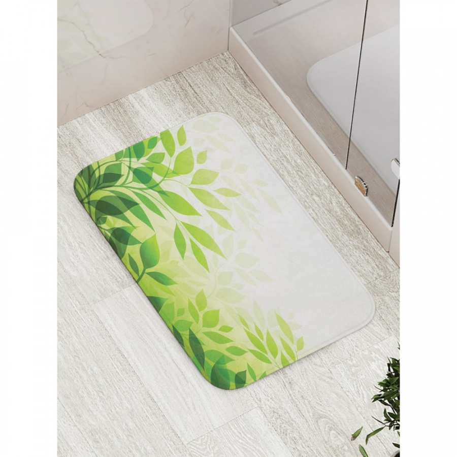 Противоскользящий коврик для ванной, сауны, бассейна JOYARTY Солнце сквозь листья
