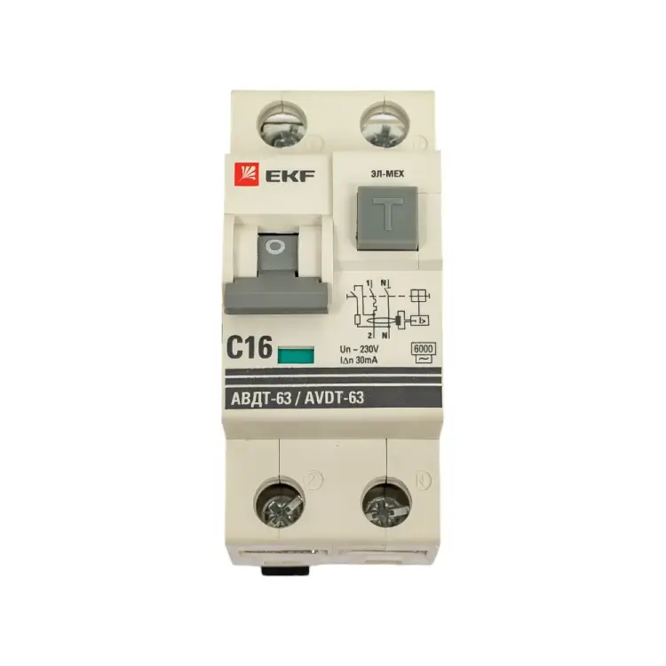 Электро-механический дифференциальный автомат EKF PROxima АВДТ-63 DA63-16-30-AC