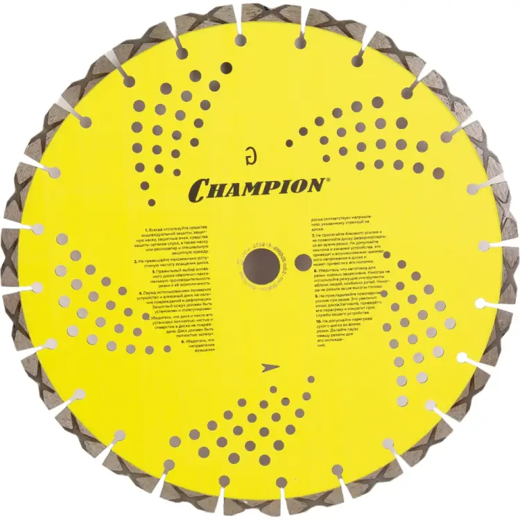 Алмазный диск по твердому граниту Champion Laser Granitek PRO C1608 Алмазный диск по твердому граниту Champion Laser Granitek PRO C1608