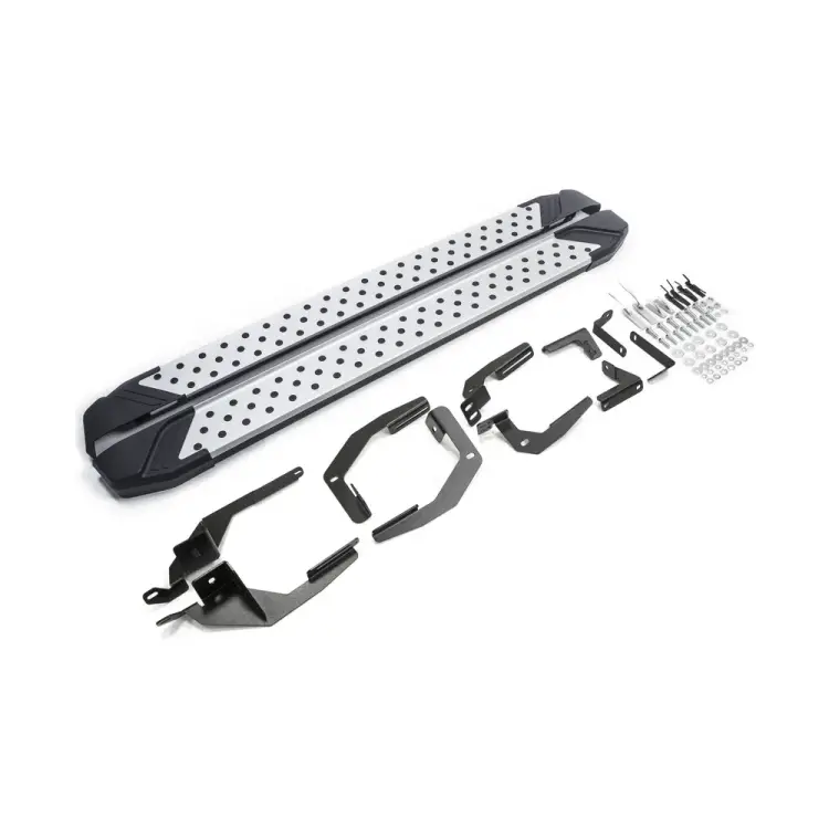 Алюминиевые пороги для Lexus RX IV 2015-н.в. Rival Bmw-Style круги D180AL.3203.1