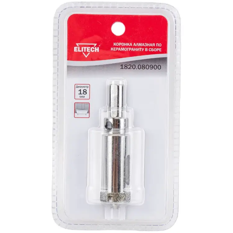 Коронка Elitech 1820.080900