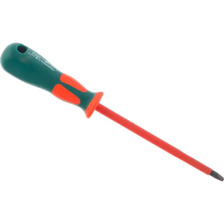 Шлицевая диэлектрическая отвертка Jonnesway DV13S6150 (D19S6150) Шлицевая диэлектрическая отвертка Jonnesway DV13S6150 (D19S6150)
