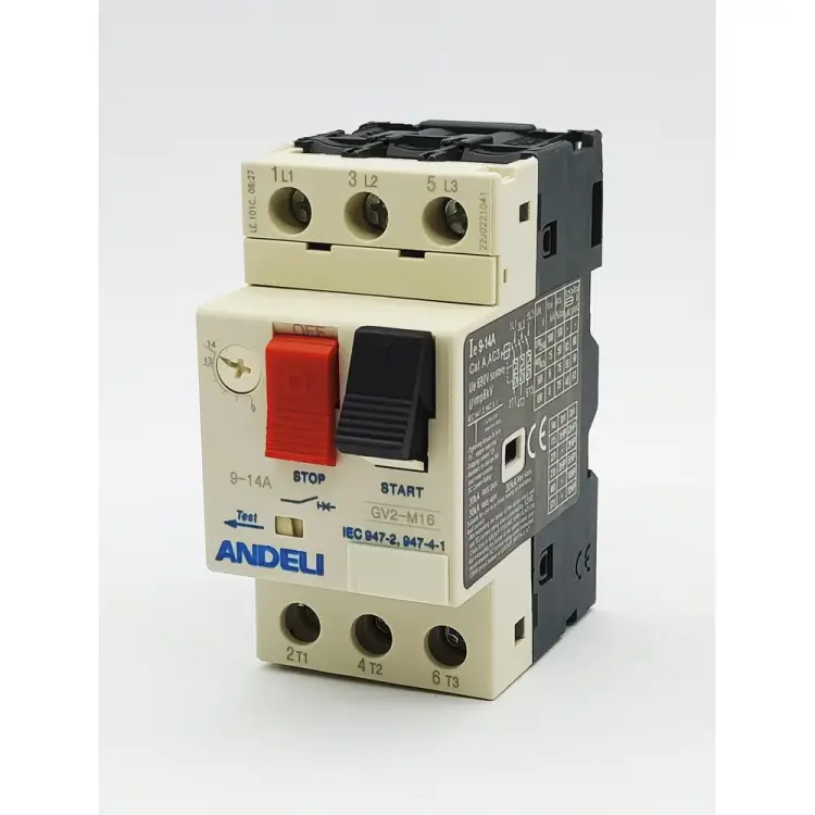Пускатель ANDELI gv2-m16 9а~14a кнопочный ADL06-610