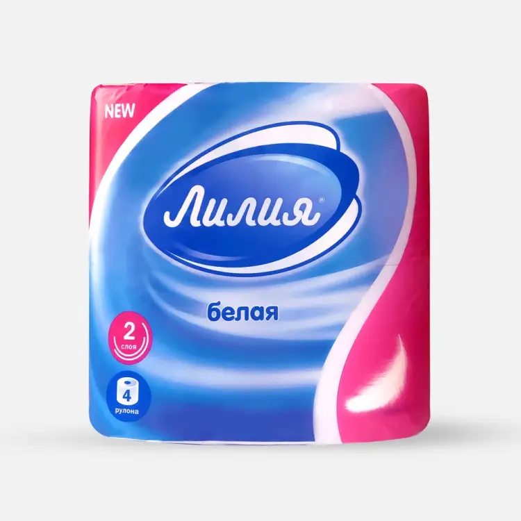 Туалетная бумага Лилия 5604 Туалетная бумага Лилия 5604