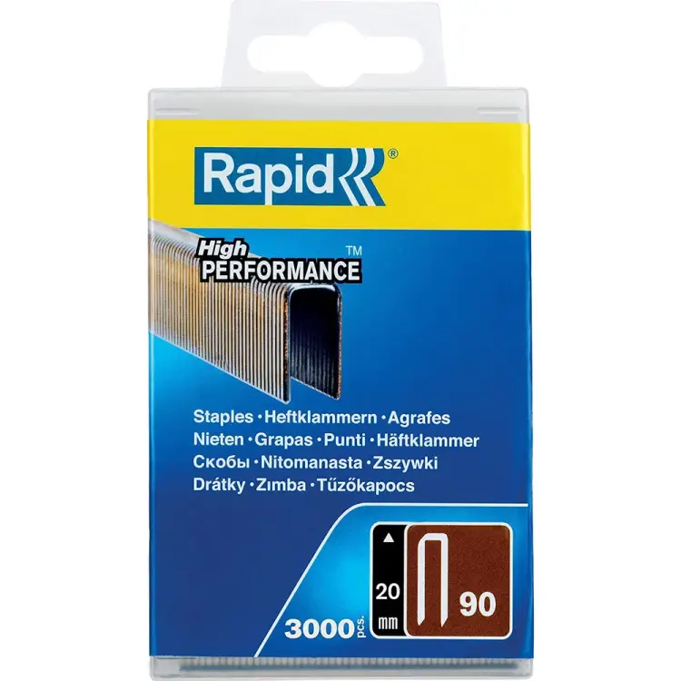 Закаленные супертвердые скобы для степлера Rapid тип 90 20 мм (3000 шт.) 5000123