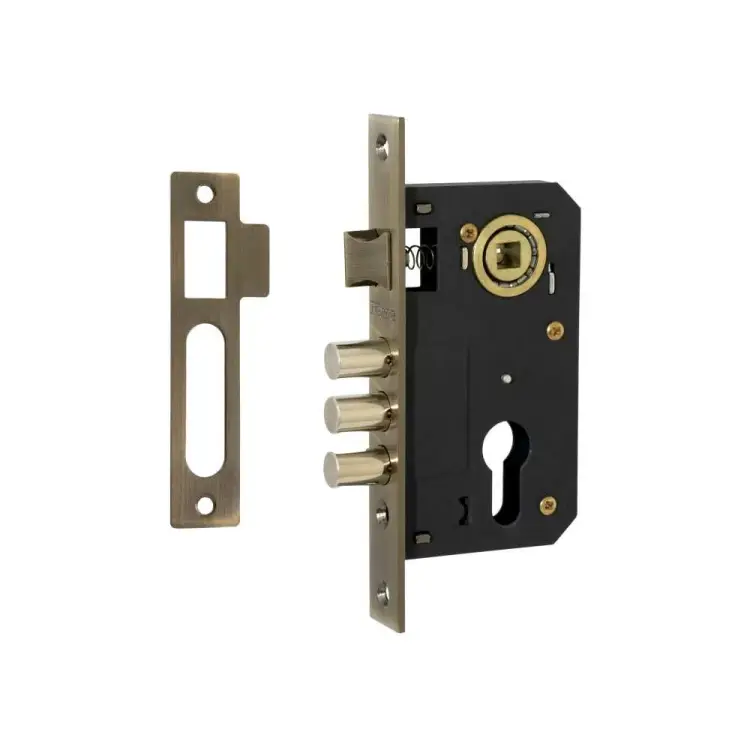 Врезной замок под евроцилиндр VETTORE 9011 SR-3R AB 20312