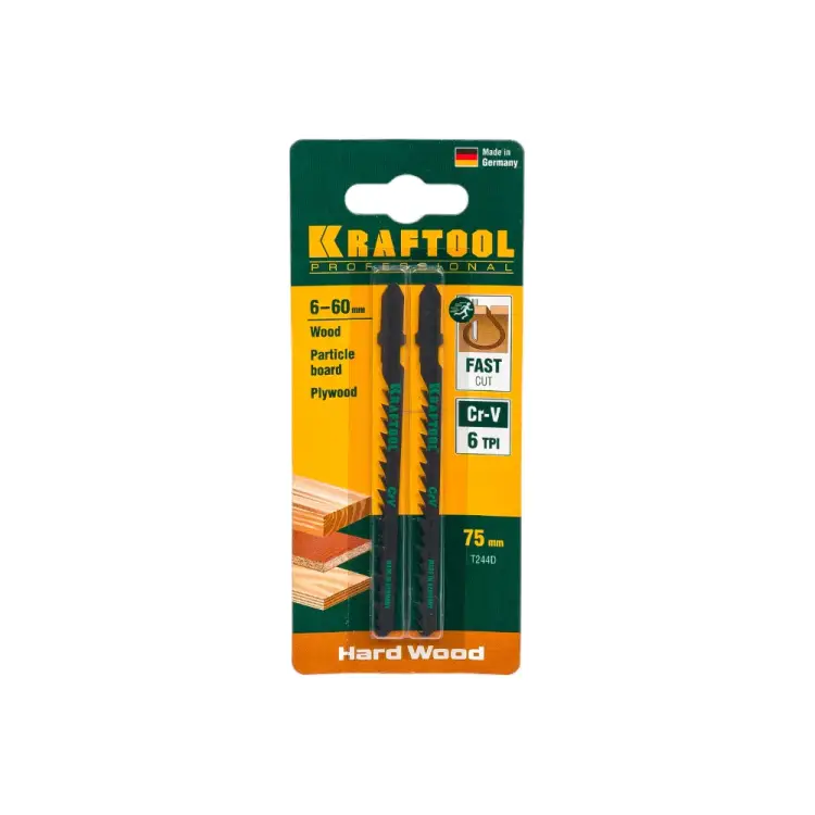 Пильное полотно по дереву ДВП ДСП для электролобзика KRAFTOOL EU T244D 159523-4
