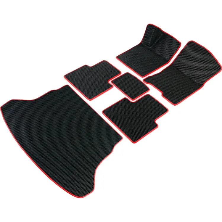 Коврики в салон и багажник для Nissan X-Trail (T31) 2007 - 2014 (Ниссан х-трейл т31) Vicecar SBDL32019R-красный
