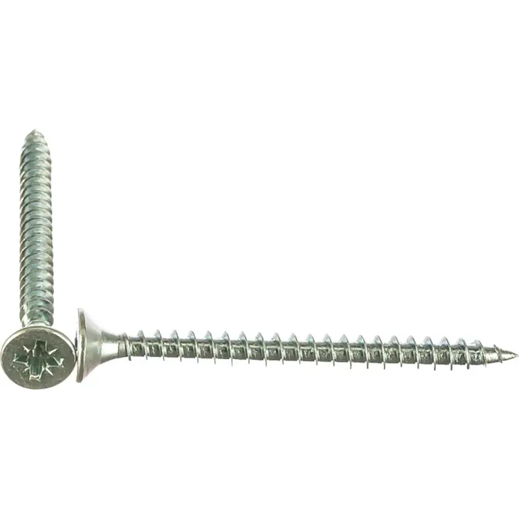 Универсальный потайной оцинкованный шуруп МЕТИЗНЫЙ ДВОР 6,0x70 (100 шт.) 4690441023049