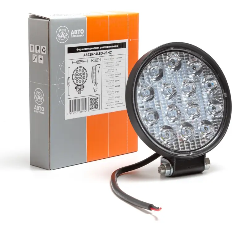 Круглая фара рабочего света АВТОЭЛЕКТРИКА 09.2007