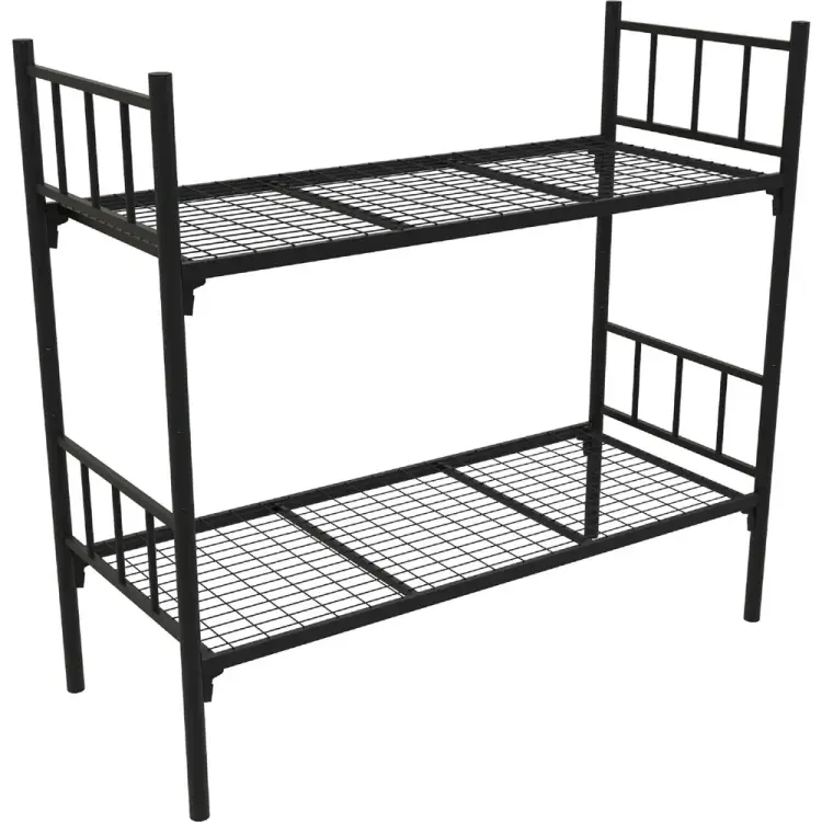 Металлическая двухъярусная кровать РегЛайн 1900x800 мм, 2 усиления, сетка 100x50 мм МКР-51-2