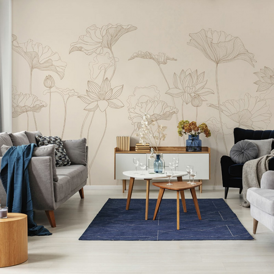 Фотообои ООО Ортограф Lotus line beige