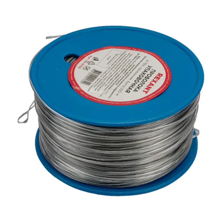 Упаковочная проволока REXANT в ПВХ прозрачная, 250 м 09-0103 Упаковочная проволока REXANT в ПВХ прозрачная, 250 м 09-0103