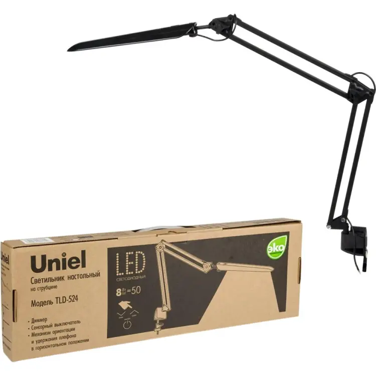 Настольный светильник Uniel TLD-524 Black 10608 Настольный светильник Uniel TLD-524 Black 10608