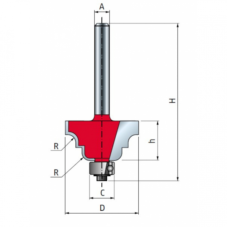 Фреза FREUD PRO 38-30608