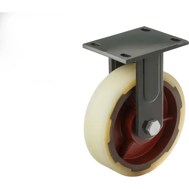 Сверхбольшегрузное нейлоновое неповоротное колесо А5 FHdn80 200 мм, 2000 кг 1007633