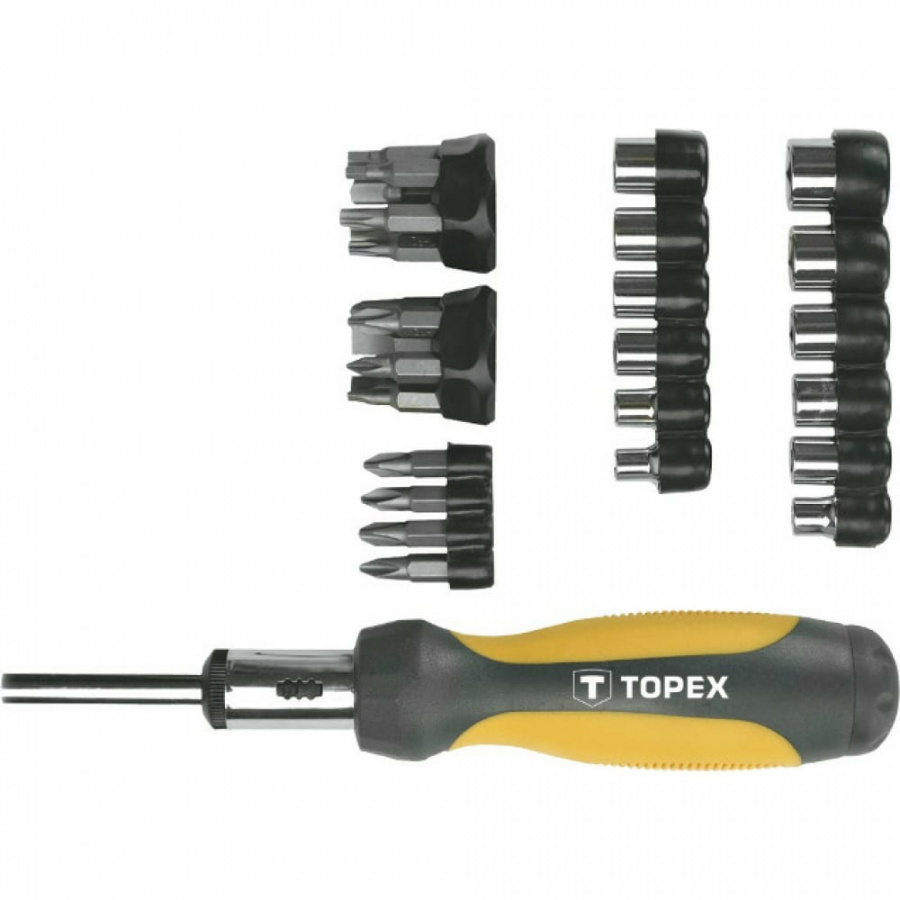 Сменные наконечники и головки с рукояткой TOPEX 39D356
