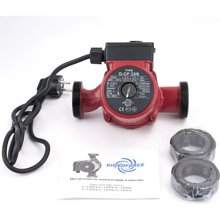 Трехскоростной циркуляционный насос GIDRO FORCE CP32/6 Трехскоростной циркуляционный насос GIDRO FORCE CP32/6