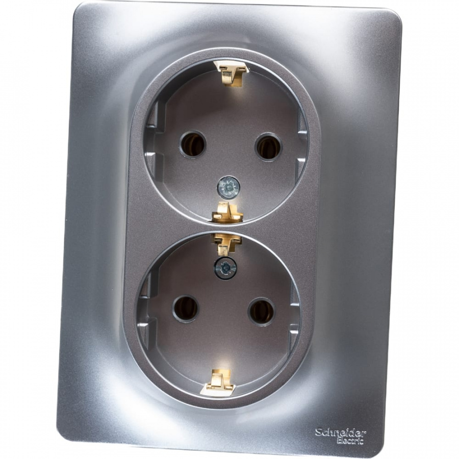 Двойная розетка Schneider Electric GLOSSA