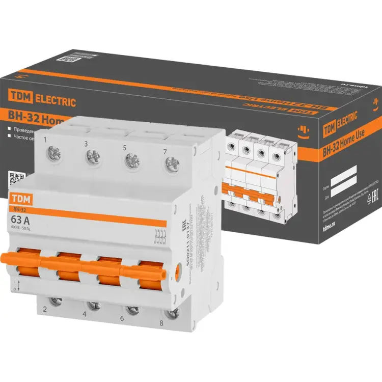 Выключатель нагрузки (мини-рубильник) TDM ELECTRIC ВН-32 Home Use SQ0211-0137