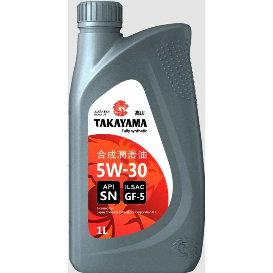 Синтетическое моторное масло TAKAYAMA SAE 5W-30, ILSAC GF-5, API SN