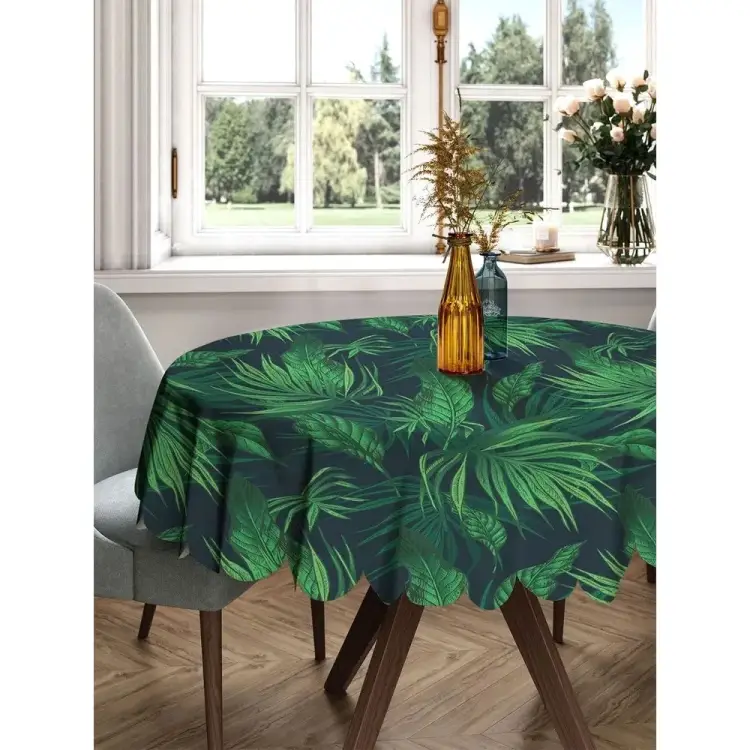 Круглая тканевая скатерть на стол JOYARTY rtcf01_423821_150x150