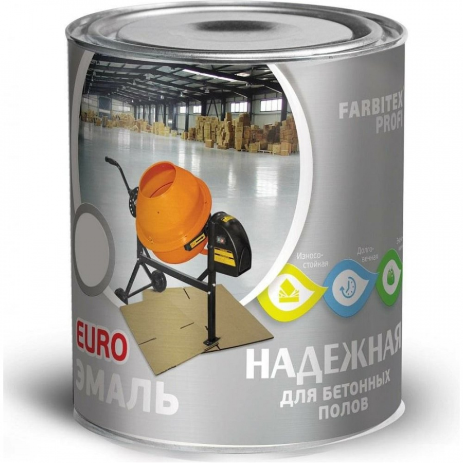 Алкидно-уретановая эмаль для бетонных полов Farbitex 4300003148