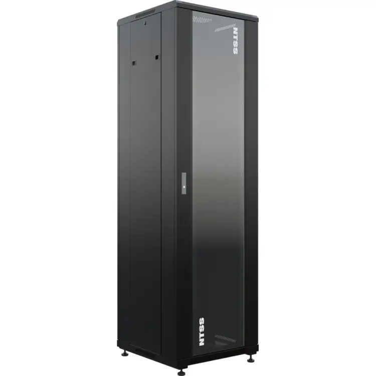Напольный универсальный серверный шкаф NTSS NTSSR 42U 600x600мм, 4 профиля 19, двери стекло и сплошная металл, боковые стенки съемные, регулируе NTSS-R42U6060GS-BL Напольный универсальный серверный шкаф NTSS NTSSR 42U 600x600мм, 4 профиля 19, двери стекло и сплошная металл, боковые стенки съемные, регулируе NTSS-R42U6060GS-BL