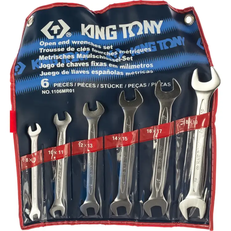 Набор рожковых ключей KING TONY 1106MR01