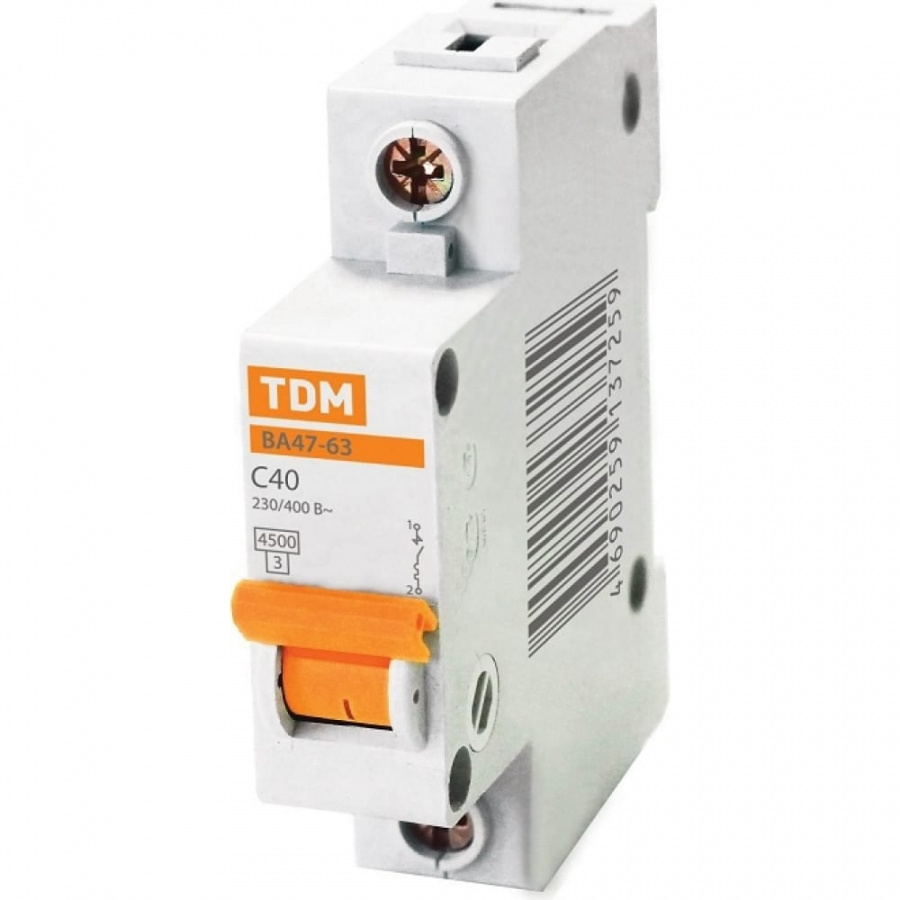 Автомат TDM ВА47-63 1Р, 32 А, 4,5 кА, С