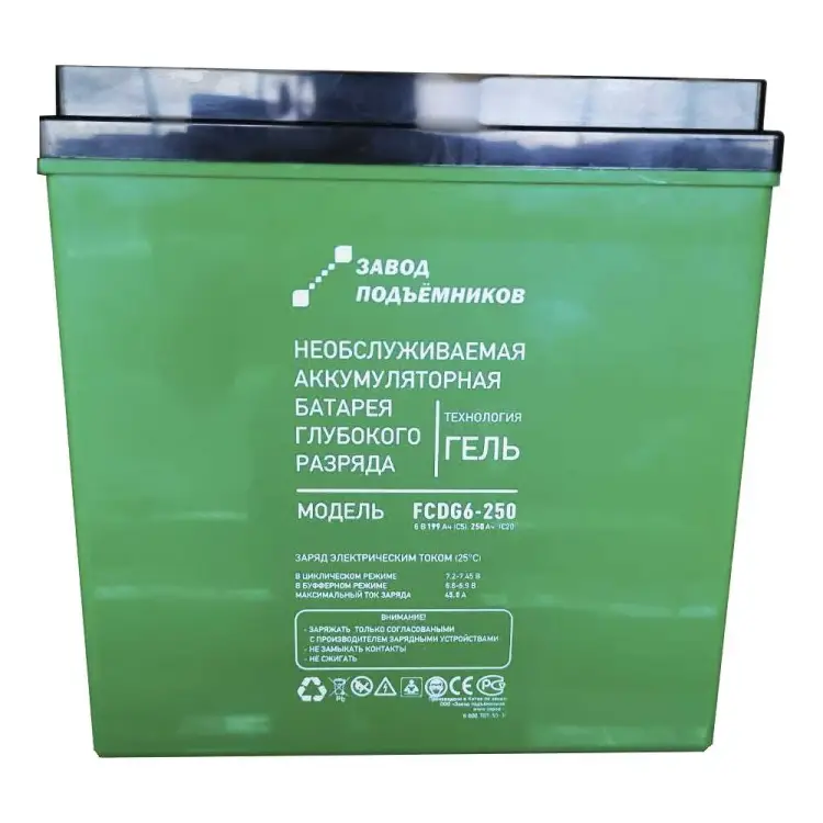 Тяговый гелевый аккумулятор Завод подъемников fcdg6-250af 00-0000012